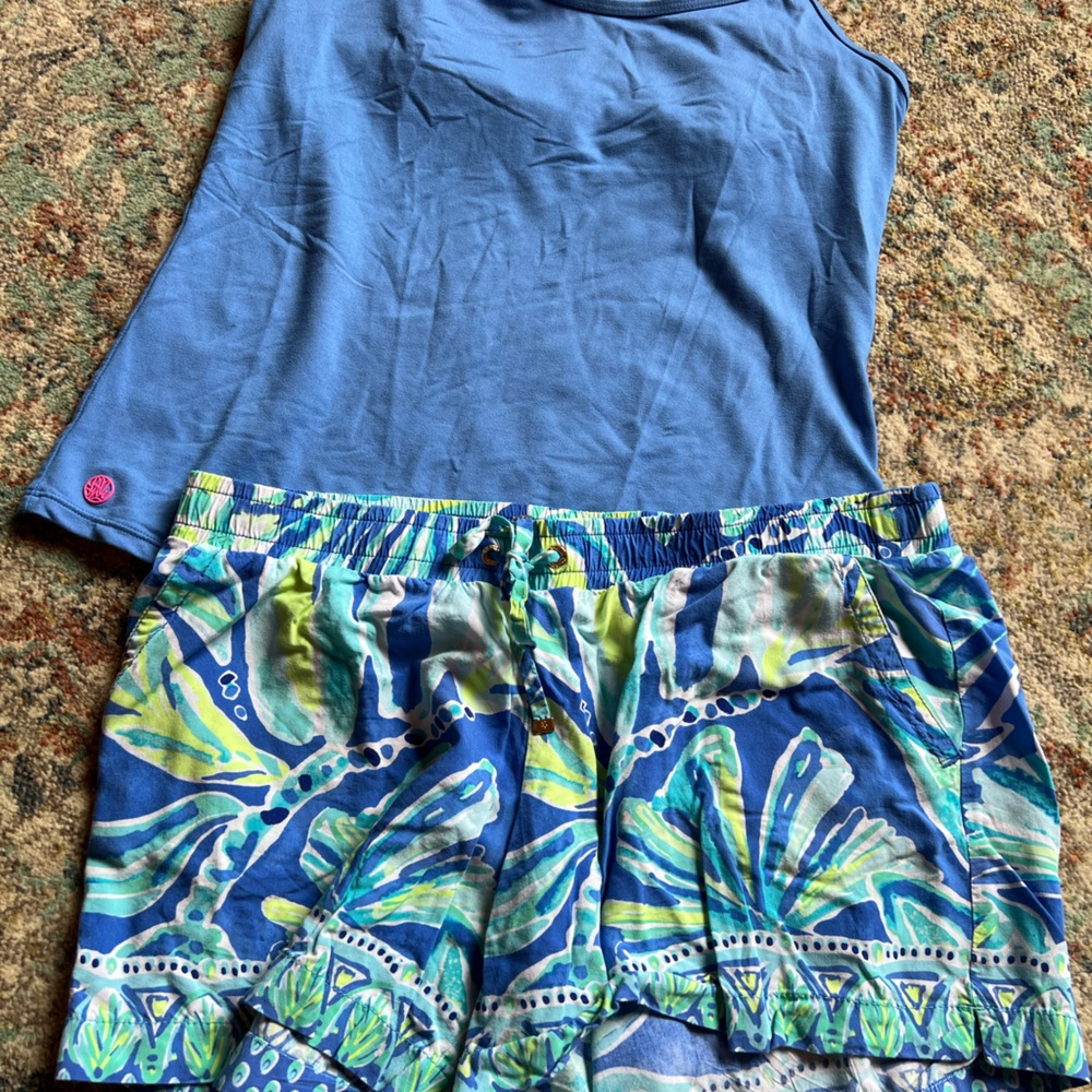 Lilly Pulitzer Luxletic shorts and tank size L